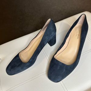 Kate Spade Navy Suede Pumps